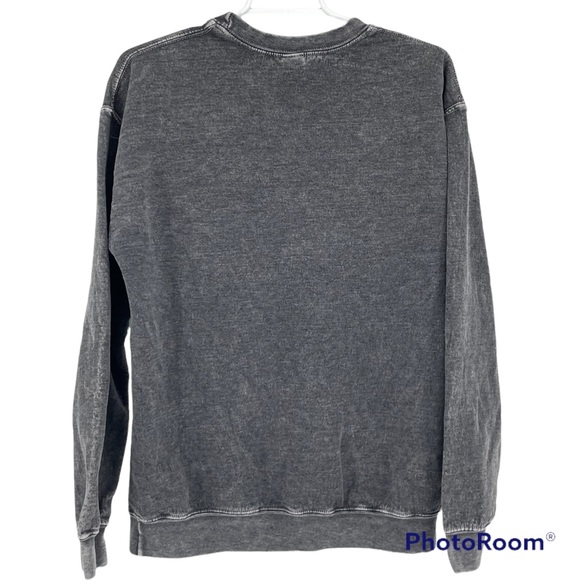 RAM WOMEN’S TRUCK GRAPHIC PULLOVER SWEATSHIRT GRAY ACID WASH MEDIUM - Picture 3 of 4